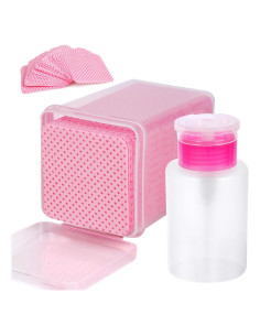 200 Toallitas de Algodón Rosa ZCDPFCBD + Botella Dispensadora