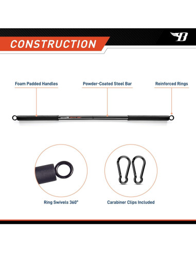 Barra de Entrenamiento de Resistencia Bionic Body BBEB-020 91.44 cm