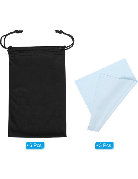 Bolsa de Gafas de Esquí PATIKIL con Paño de Microfibra 270x180mm