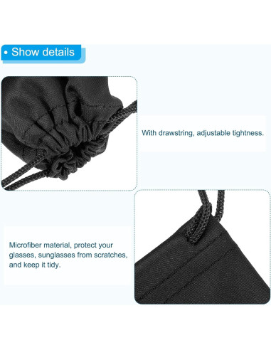 Bolsa de Gafas de Esquí PATIKIL con Paño de Microfibra 270x180mm