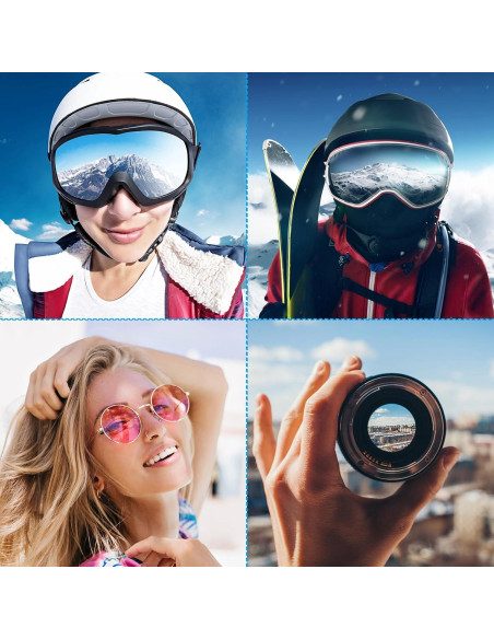 Bolsa de Gafas de Esquí PATIKIL con Paño de Microfibra 270x180mm