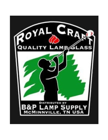 Chimenea de Vidrio Transparente B&P Lamp 8.89 cm Vintage