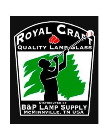 Chimenea de Vidrio Transparente B&P Lamp 8.89 cm Vintage