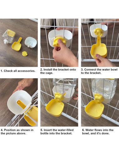 Botella de Agua Colgante Automática RMNHPTK 1L Azul-Rosa