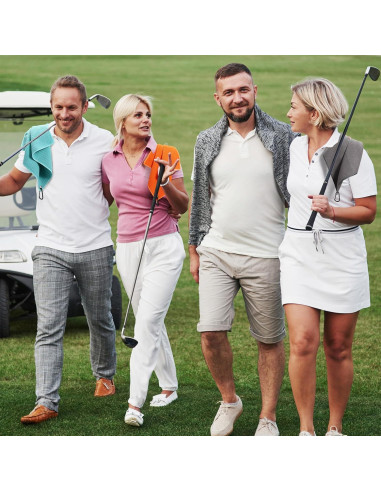 Paquete de 4 Toallas de Golf Remagr Microfibra 40x40 cm con Clip