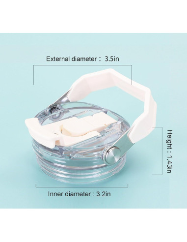 Tapa de Reemplazo Stanley IceFlow 30oz y 20oz 2 PCS Negra