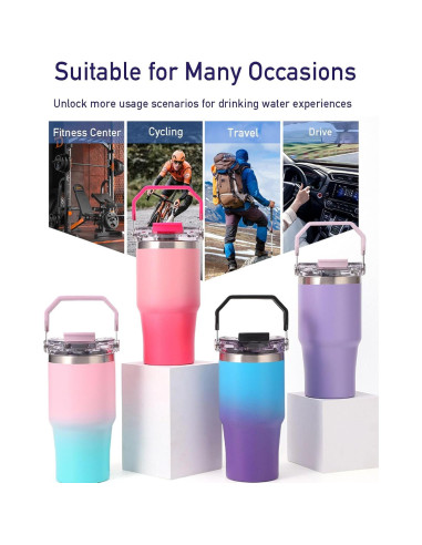 Tapa de Reemplazo Stanley IceFlow 30oz y 20oz 2 PCS Negra