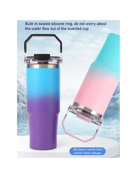 Tapa de Reemplazo Stanley IceFlow 30oz y 20oz 2 PCS Negra