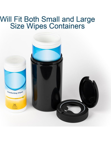 Dispensador de Toallitas Desinfectantes Inevibe Negro 24.13 cm