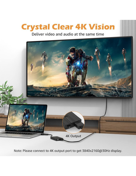 Adaptador WAVLINK USB 3.0 a Doble HDMI 4K y 1080p