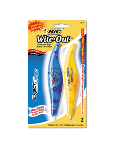 Cinta Correctora Exacta BIC Wite-Out, 2 Unidades, 6m cada una