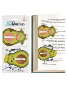 Marcadores Magnéticos de Página Aguacate - Regalos para Lectores