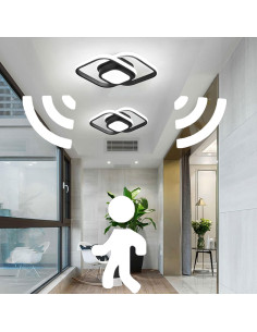 Luz de Techo LED EIDEARAY 36W con Sensor de Movimiento Cuadrada 2