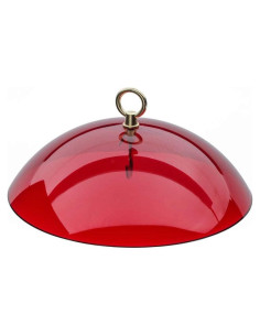 Cúpula Protectora Roja Birds Choice para Comederos de Aves 26.7 cm