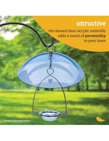 Cúpula Protectora Roja Birds Choice para Comederos de Aves 26.7 cm