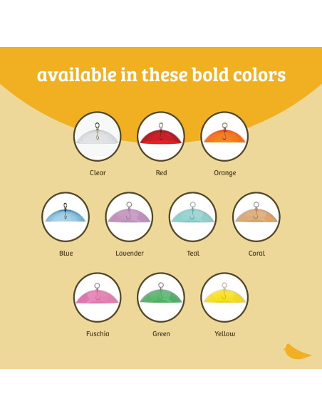 Cúpula Protectora Roja Birds Choice para Comederos de Aves 26.7 cm