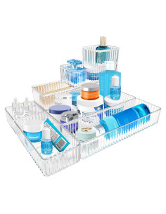 Organizadores de Cajones Transparentes Adoco 7 Pcs Multitamaño