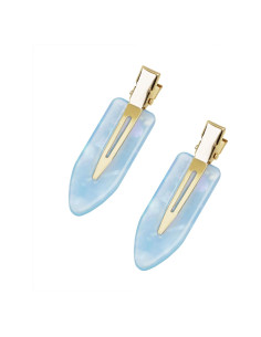 Clips para el Cabello Sin Pliegues Mini Skater Azul 2 Piezas