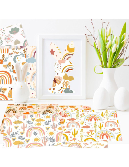 Papel de Scrapbook Boho Vintage iKammo 30x30 cm - 24 Hojas