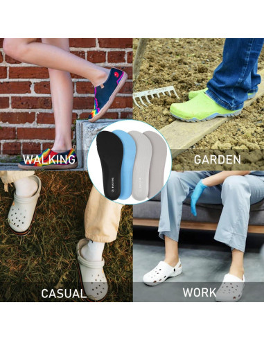 2 Pares de Plantillas para Zapatos ISQFIQ Negros W6/M4