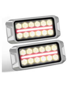 Luces Estroboscópicas Agrieyes 2 en 1 Ámbar y Roja 24V