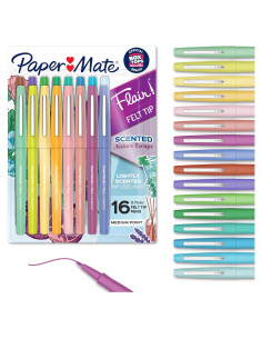 Bolígrafos Aromatizados Paper Mate Flair Escape Natural 16 Colores