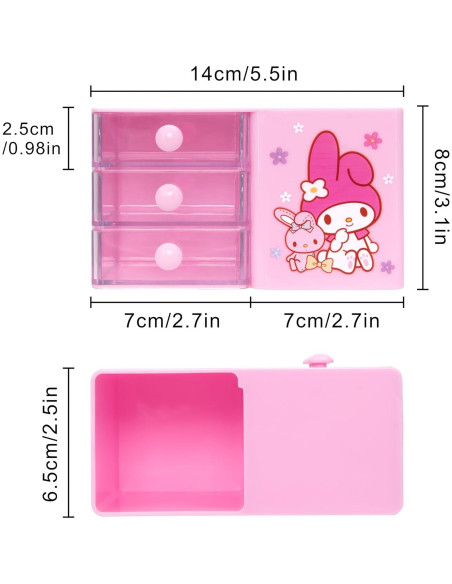 Organizador de Oficina Roffatide Rosa - Soporte para Lápices y Taza