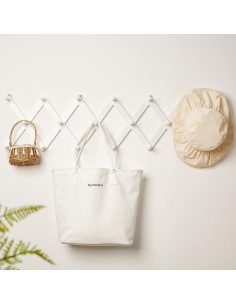 Perchero de Pared Expandible BSFHH de Madera 14 Ganchos 2