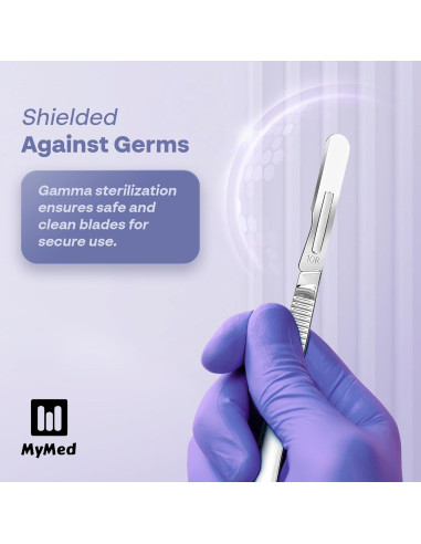 Kit de Dermaplaning MyMed con 10 Cuchillas 10R y Mango