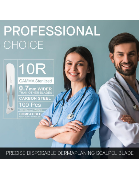 Kit de Dermaplaning MyMed con 10 Cuchillas 10R y Mango