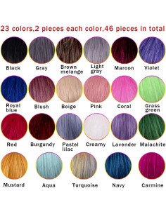 Bolas de Pom Pom de Piel Sintética SIQUK - 46 Piezas 10 cm 2