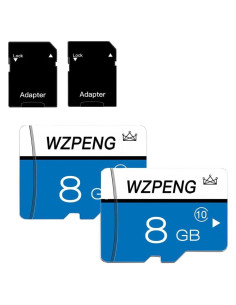 Tarjeta Micro SD 8GB Clase 10 Talebasic con Adaptador - 2PCS