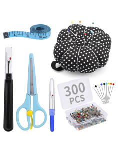 Kit de Alfileres de Coser Multicolor 300 Piezas 32mm ZLULARY