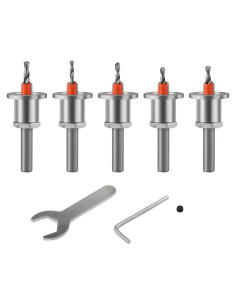 Juego de Brocas Avellanadas 5PCS Trvoxviq 2.8-4mm para Madera