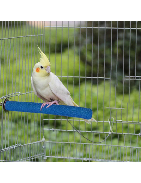 Hamiledyi Juguete de Percha para Aves 6 Piezas Madera Natural