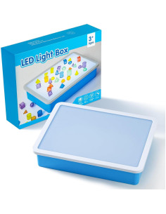Mesa de Luz LED PreTrans 40x30 cm Ajustable para Niños 2