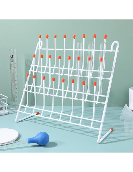 Soporte de Secado de Laboratorio OUNONA para 24 Botellas
