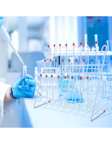 Soporte de Secado de Laboratorio OUNONA para 24 Botellas