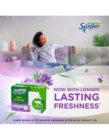 Recarga Paños Secos Swiffer 52ct Lavanda para Limpieza