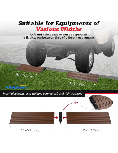 Rampa de Umbral Ruedamann 2.54 cm Antideslizante Aluminio