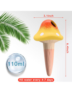 Paquete de 4 Picos de Riego de Terracota Junzem 25.4cm 2