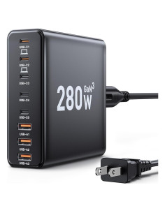 Estación de Carga USB C 8 Puertos Ediliow 280W Cargador Rápido