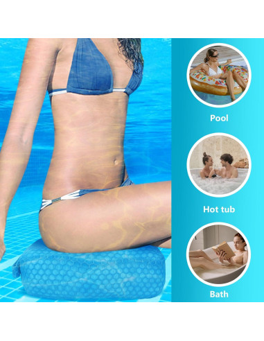 Asiento Aumentador para Jacuzzi Samplife - 12.7 cm Altura, Azul