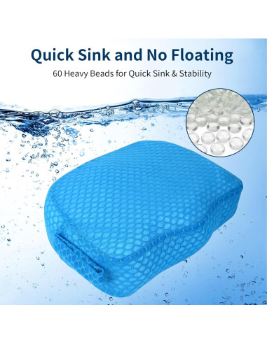 Asiento Aumentador para Jacuzzi Samplife - 12.7 cm Altura, Azul