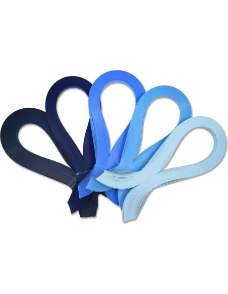 Tiras de Quilling Azul CrafTreat 3mm x 30cm - 500 Unidades