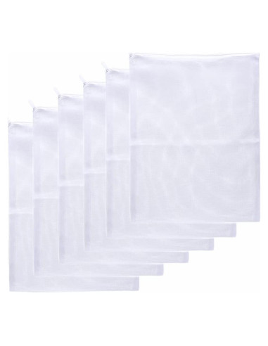 Bolsas de Filtro Reutilizables JIHAQUA para Acuario 19x30 cm - 6 Pzas