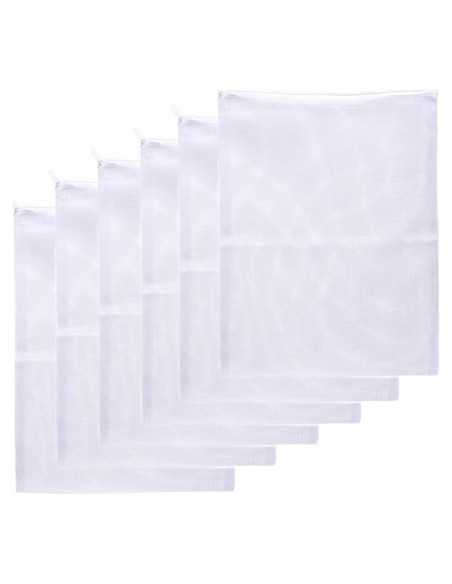 Bolsas de Filtro Reutilizables JIHAQUA para Acuario 19x30 cm - 6 Pzas