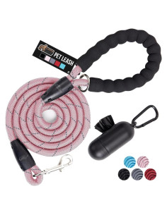 Correa para Perros Gorilla Grip 6ft Rosa Reflectante Resistente