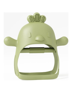 Mordedor Chupete Verde Muqee Peeko 100% Silicona Bebé 6-12 Meses