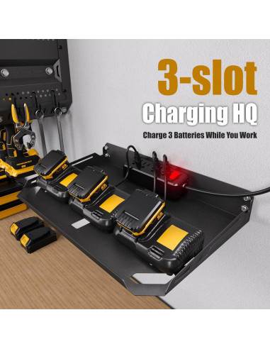 Organizador de Herramientas de Pared Spampur con Estación de Carga